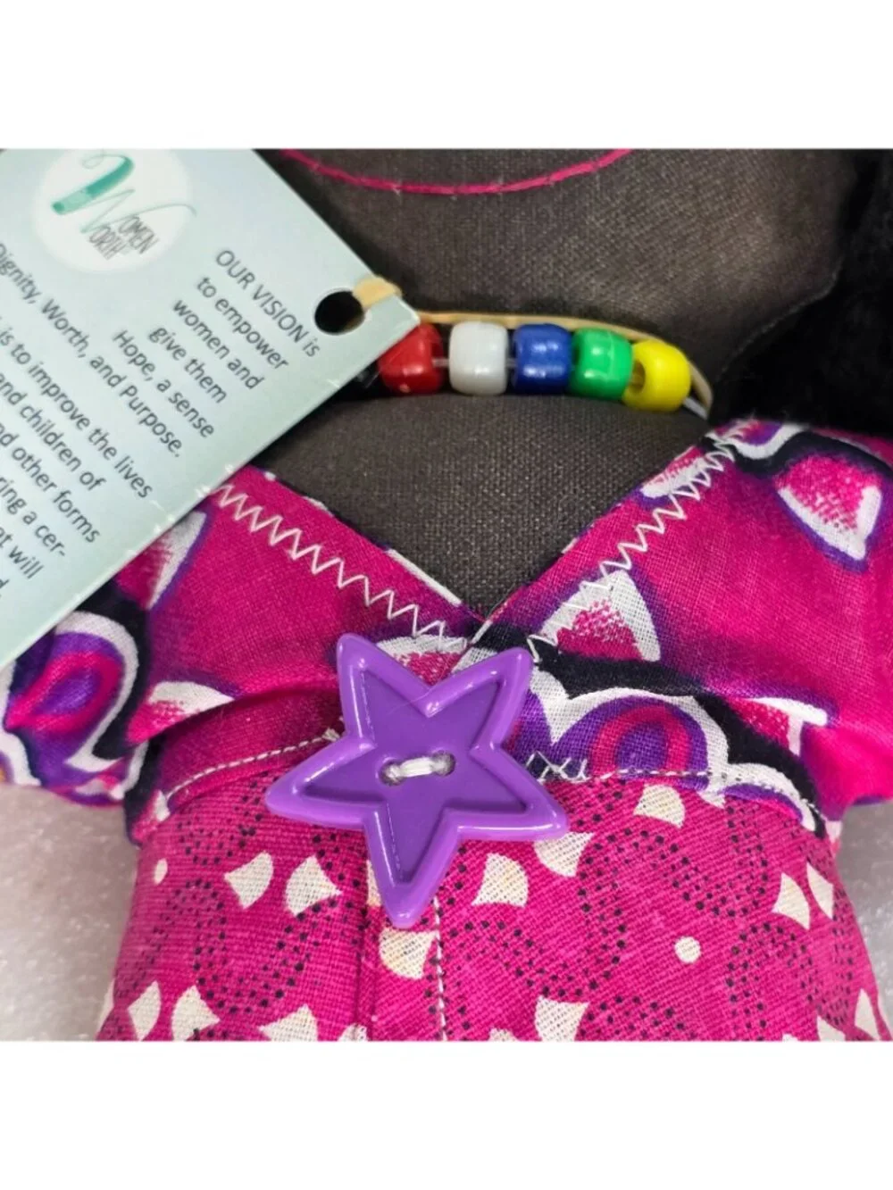 Good News Doll Own Worth Black Woman Handmade Two Faced Sleepy Awake 12
